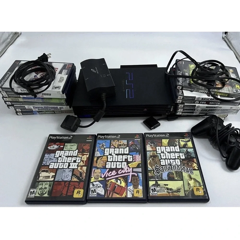 GTA PS2 PlayStation 2 Grand Theft Auto 3, Vice City, San Andreas  Bundle Trilogy